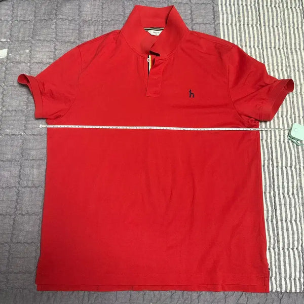 [BUNJANG] Hazzys Red Short Sleeve Polo T-Shirt (XL-XXL) / **해지스HAZZYS반팔폴로 티셔츠120(XL-XXL/2XL) 빅사이즈