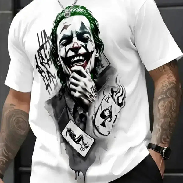 [BUNJANG] Joker Graphic Short Sleeve T-Shirt White / 조커 프린팅 반팔 티셔츠 화이트