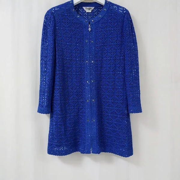 [BUNJANG] Sunmi Brand Cubic Punching Zip-Up Jacket / 선미브랜드. 큐빅 펀칭 자켓.새상품