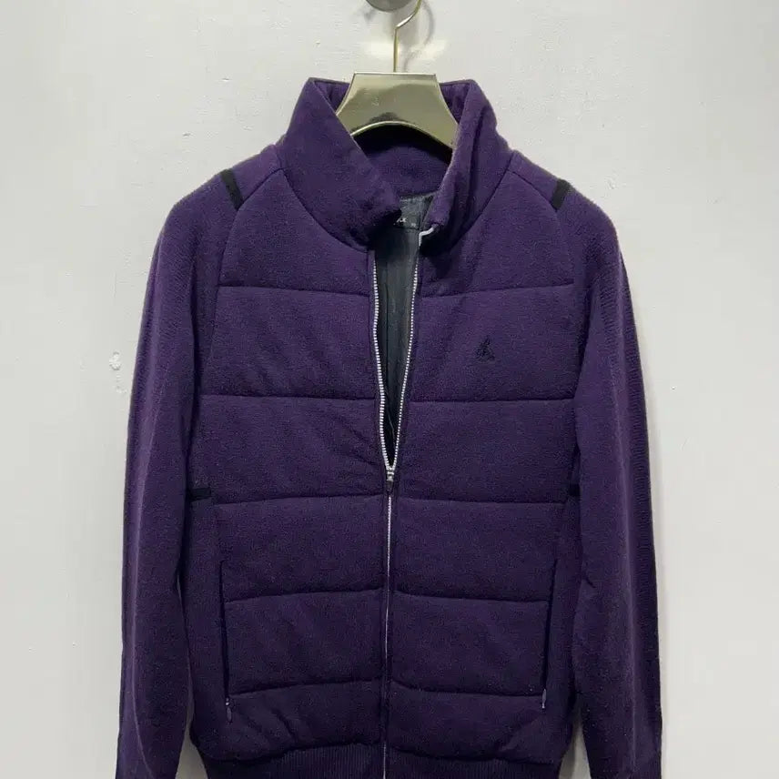 [BUNJANG] Beanpole Purple Padded Knit Jumper S / 빈폴 퍼플 패딩 니트 점퍼 S