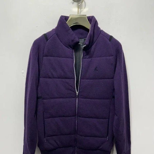 [BUNJANG] Beanpole Purple Padded Knit Jumper S / 빈폴 퍼플 패딩 니트 점퍼 S
