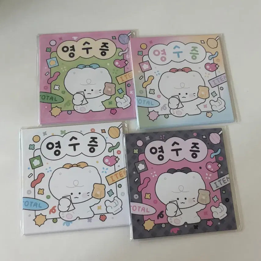 [BUNJANG] BODU Receipt Photocard Bundle Set (4 types) / 뽀두 영수증 포카 4종 일괄
