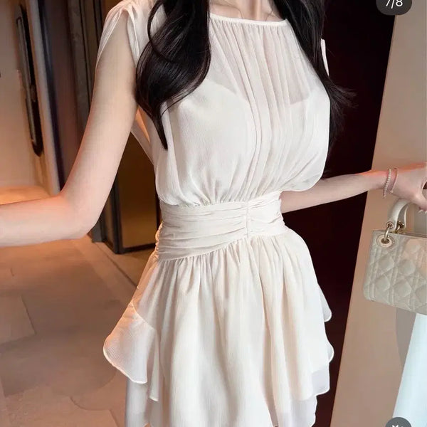 [BUNJANG] Roths J Chiffon Mini Dress / 로썸제이 쉬폰원피스