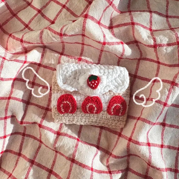 [BUNJANG] Strawberry Shortcake Card Holder / 딸기 쇼트케이크 카드지갑