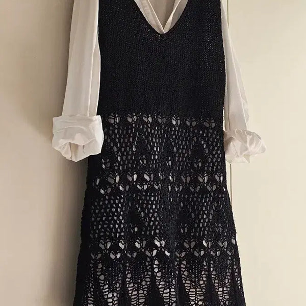 [BUNJANG] Zara Openwork Knit Crochet Tunic Dress M / 새상품/ 자라 니트 튜닉, 원피스 m