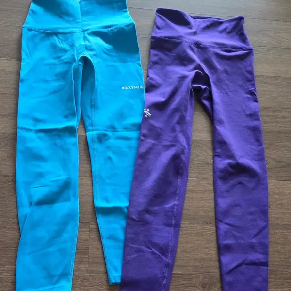 [BUNJANG] XEXYMIX Leggings Blue/Purple S / 젝시믹스 레깅스 블루/퍼플 S