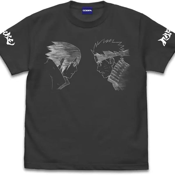 [BUNJANG] Naruto Shippuden Uchiha Sasuke Uzumaki Graphic T-Shirt - Large / 나루토 티셔츠 우치하 사스케 우즈마키 나루토 L 중고품
