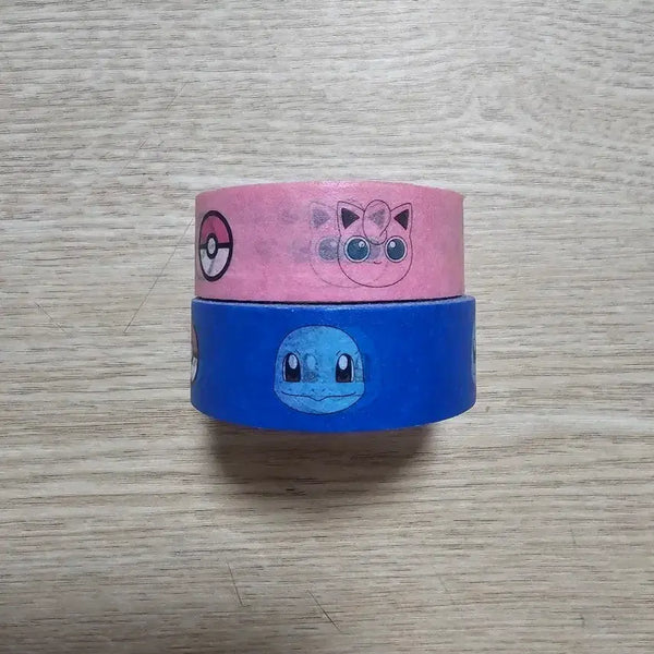 [BUNJANG] Pokemon Masking Tape Set (2 Pieces) / 포켓몬 마스킹테이프 2개 세트