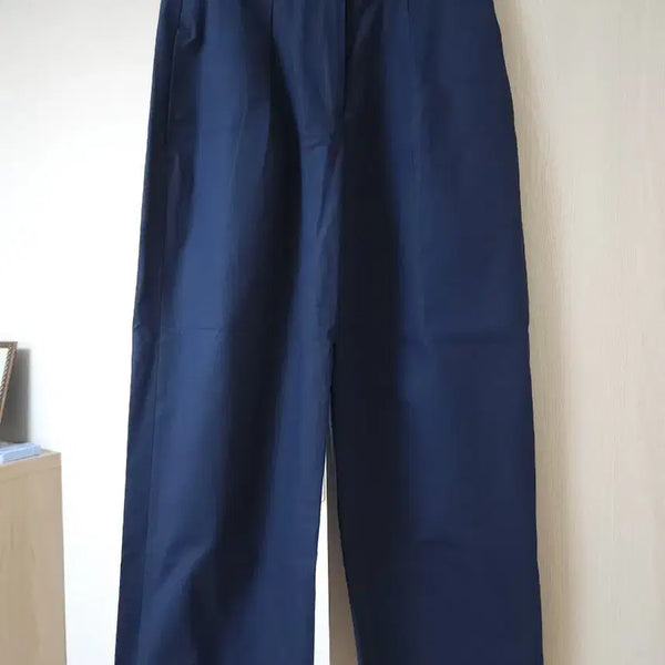 [BUNJANG] Somewhere Butter Pin Tuck Pants Navy M / 썸웨어버터 핀턱 팬츠 네이비 새제품