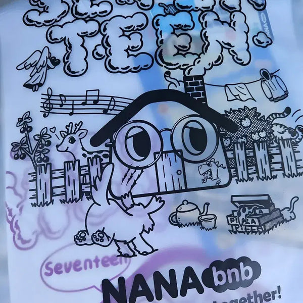 [BUNJANG] SEVENTEEN Wonwoo Nanaminbak T-Shirt (M) / 나나민박 세븐틴 원우 티셔츠 m