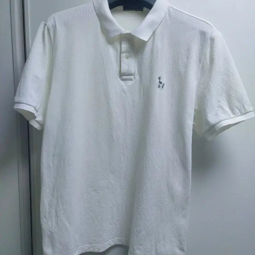 [BUNJANG] Hazzys White Short Sleeve Polo Shirt / 헤지스 화이트 반팔 폴로티 화이트컬러