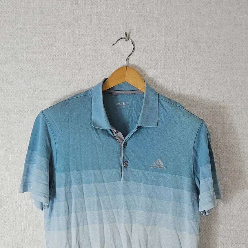 [BUNJANG] Adidas Golf Performance Polo Short Sleeve T-Shirt Size S 95 / 아디다스 골프 기능성 폴로 반팔 카라티 피케티 스포츠 S 95