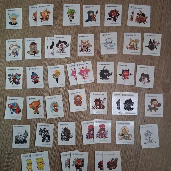 [BUNJANG] Cookierun Kingdom Cookie Run Pouch Stickers Bundle Set / 쿠키런 킹덤 쿠킹덤 띠부띠부씰 일괄
