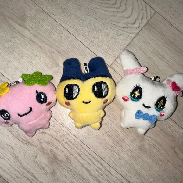 [BUNJANG] Tamagotchi Plush Keychain 3 Types Bundle Set / 다마고치 인형 키링 3종 일괄