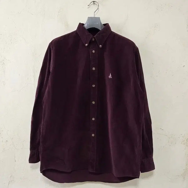 [BUNJANG] Beanpole Corduroy Shirt Burgundy Size 95 / 빈폴 코듀로이 셔츠 버건디 95