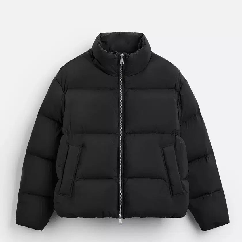[BUNJANG] Zara 100% Feather Down Padded Jacket Black M / 자라 100% 페더 덕다운 패딩 블랙 M사이즈