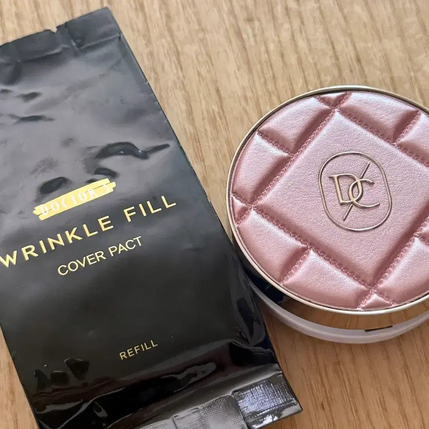 [BUNJANG] Dr.3 Wrinkle Fill Cover Pact 23 Deep Beige with Refill Bundle Set / [일괄] 전부 닥터3 링클필 커버팩트 23호 딥베이지 리필 포함 파데 팩