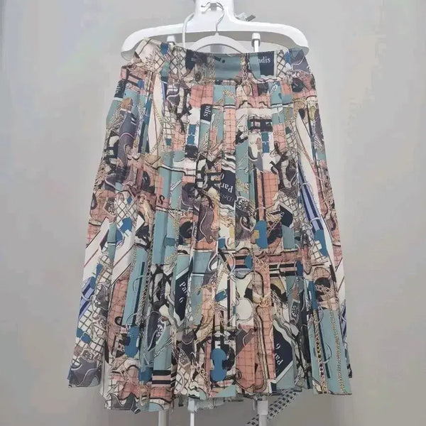 [BUNJANG] System Pattern Pleated Skirt Size 64 / 시스템 패턴 플리츠 스커트 64