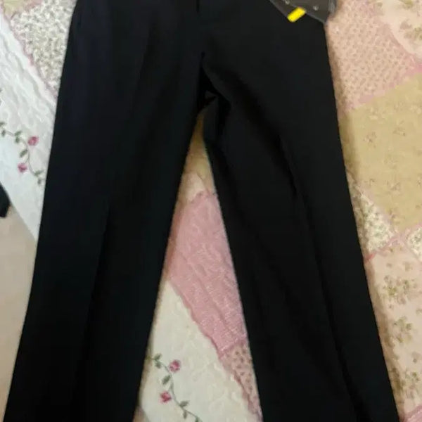 [BUNJANG] Musinsa Standard Semi Wide Hidden Banding Slacks Black / 무탠다드 세미 와이드 히든밴딩 슬랙스(27인치)