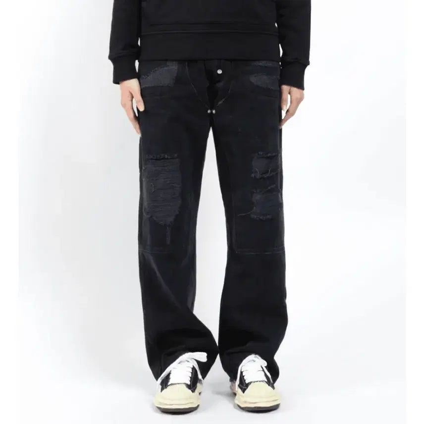 [BUNJANG] Gallery Dept Brancou Carpenter GD Black Denim Pants / GALLERY DEPT 브랜코 카펜터 GD 블랙 데님 팬츠 (새상품)