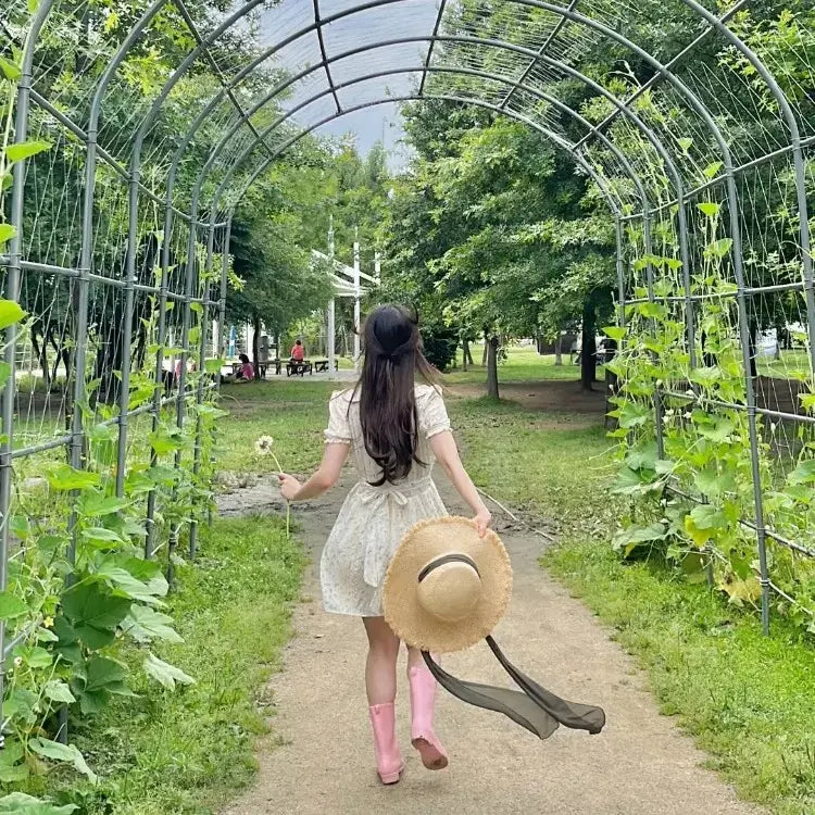 [BUNJANG] RetroMoon Rain Boots (Pink, Size 230) / 새상품) 레트로문 레인부츠 장화 230(S) 핑크 연분홍 장마 봄 여름