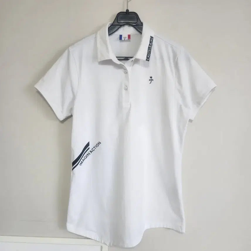 [BUNJANG] Castelbajac Golf White Short Sleeve Polo T-shirt / 까스텔바작골프 화이트 반팔 폴로티