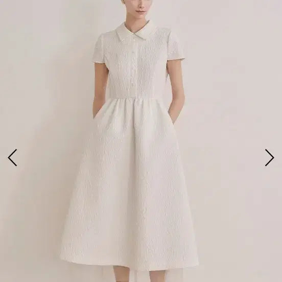 [BUNJANG] Jisoo Daum White Dress / 지수다움 화이트 원피스