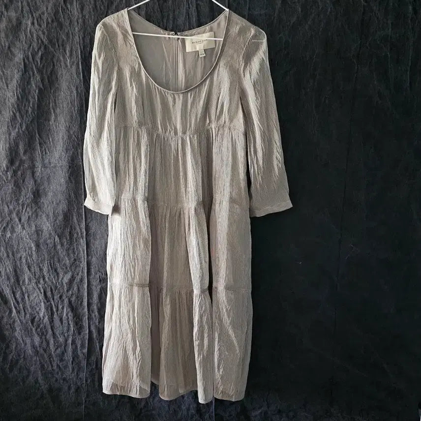 [BUNJANG] Burberry London Silk Dress / 38)버버리 런던 원피스 (백화점 정품/마른55)