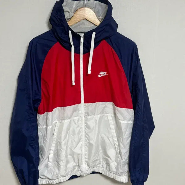 [BUNJANG] Nike Swoosh Woven Windbreaker Jacket L / 나이키 스우시 우븐 바람막이 L