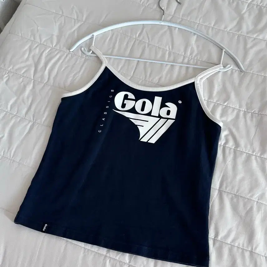 [BUNJANG] Gola Sleeveless T-Shirt Navy White Logo / Gola 골라 민소매 나시티