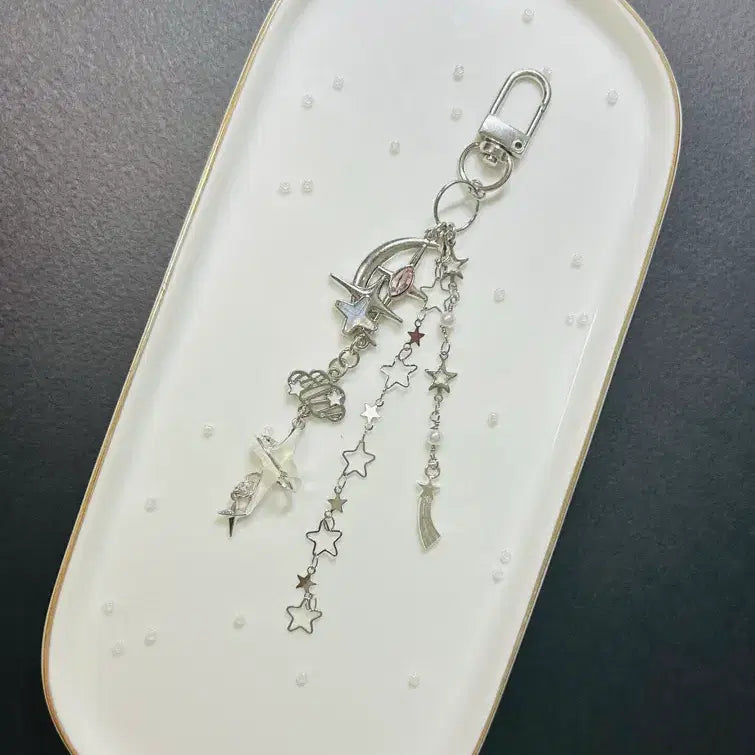[BUNJANG] Handmade Wish Star Charm Keychain / [핸드메이드/수공예] 소원별 키링
