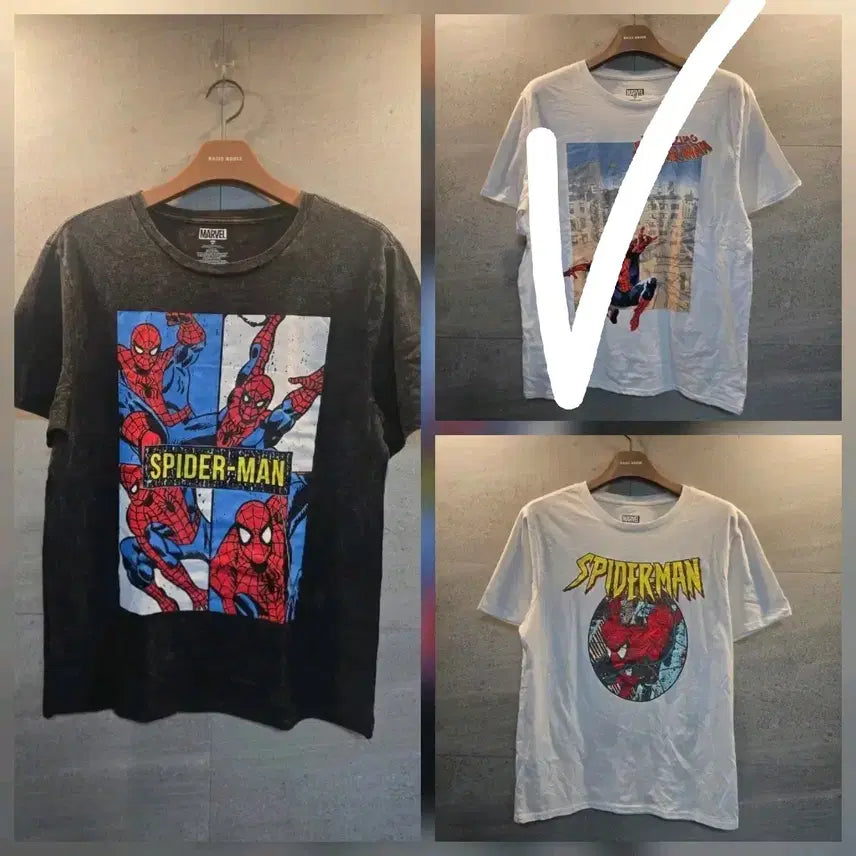 [BUNJANG] Marvel Spider-Man Graphic T-Shirt / 마블 정품 콜렉션!  스파이더맨 반팔티.
