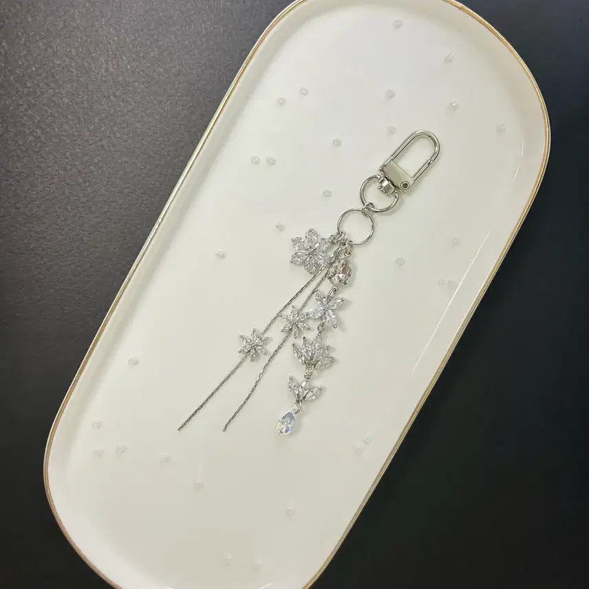 [BUNJANG] Handmade Crystal Garden Drop Keyring / [핸드메이드/수공예] 크리스탈 가든 드롭 키링