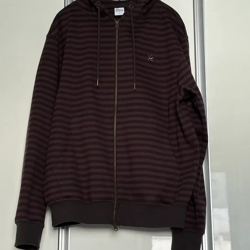[BUNJANG] The Coldest Moment Hoodie Zip-up Charcoal/Burgundy / TCM 더콜디스트모먼트 후드집업