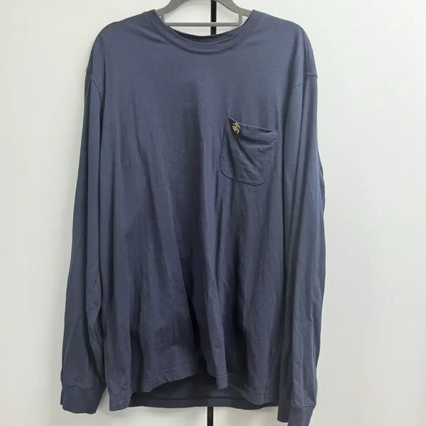 [BUNJANG] Brooks Brothers Simple Logo Navy Long Sleeve L / 브룩스브라더스 심플 로고 네이비 롱슬리브 L