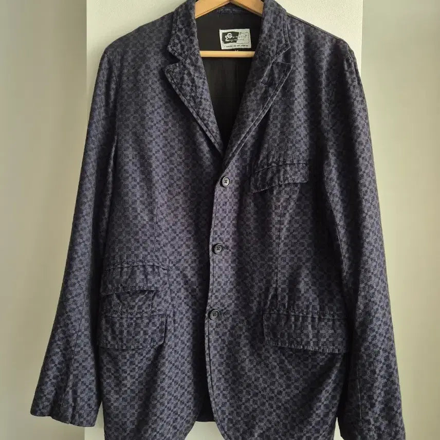 [BUNJANG] Engineered Garments Checkerboard Pattern 3-Button Jacket / 엔지니어드가먼츠 체커드 패턴 3버튼 자켓