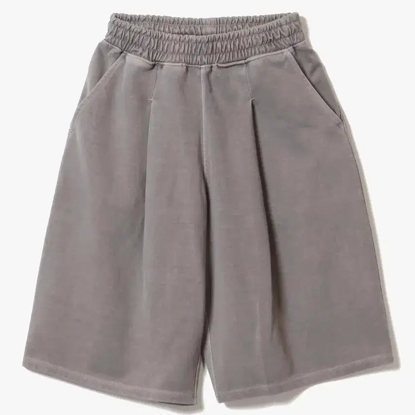 [BUNJANG] Zero Pigment One-Tuck Sweat Shorts Cement S / 제로 피그먼트 원턱 스웻 쇼츠 반바지