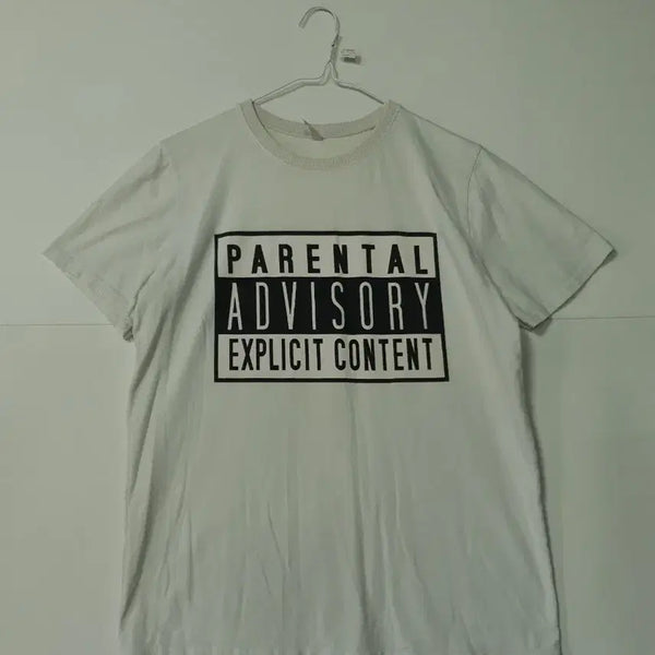 [BUNJANG] Big Logo White Short Sleeve T-Shirt / 빅로고 흰색 반팔 티셔츠 프린팅 ㅡ0354