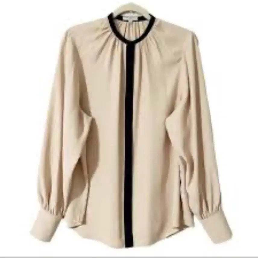 [BUNJANG] Equipment Round Color Block Blouse XS / 이큅먼트 라운드 배색 블라우스 XS