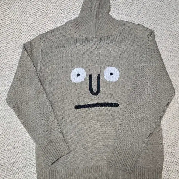 [BUNJANG] Stereo Vinyls x Jean Jullien Turtle Neck Sweater / 스테레오바이널즈 장줄리앙 터틀넥 l, 100