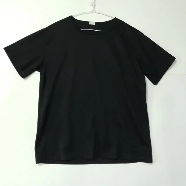 [BUNJANG] Mujii Basic Short Sleeve T-Shirt, Functional, Black / 무지 반팔 티셔츠 기능성 블랙