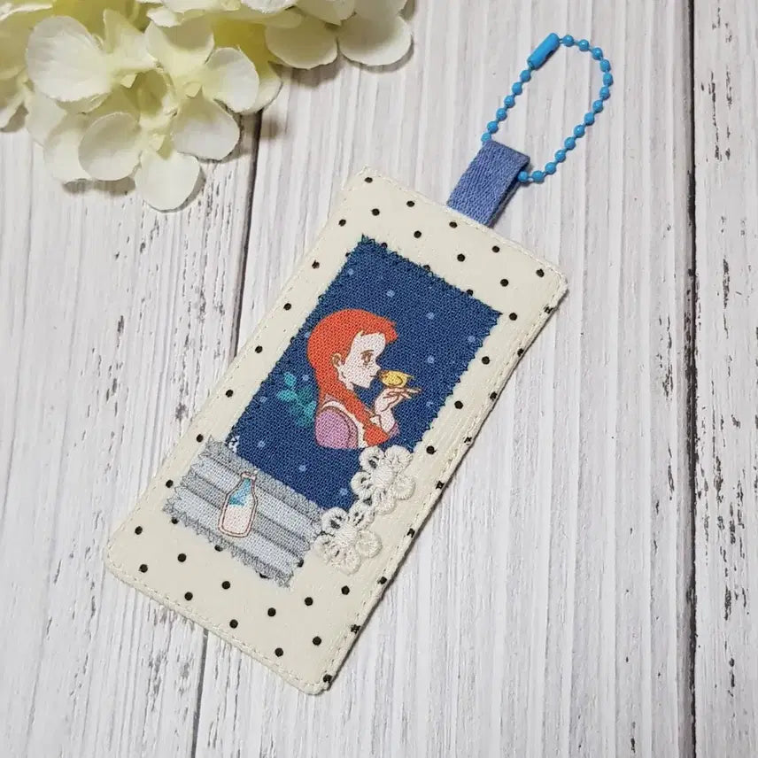 [BUNJANG] Handmade Anne of Green Gables Fabric Bookmark Bag Charm / {핸드메이드} 빨강머리앤 원단 책갈피 가방 장식참 (블루)