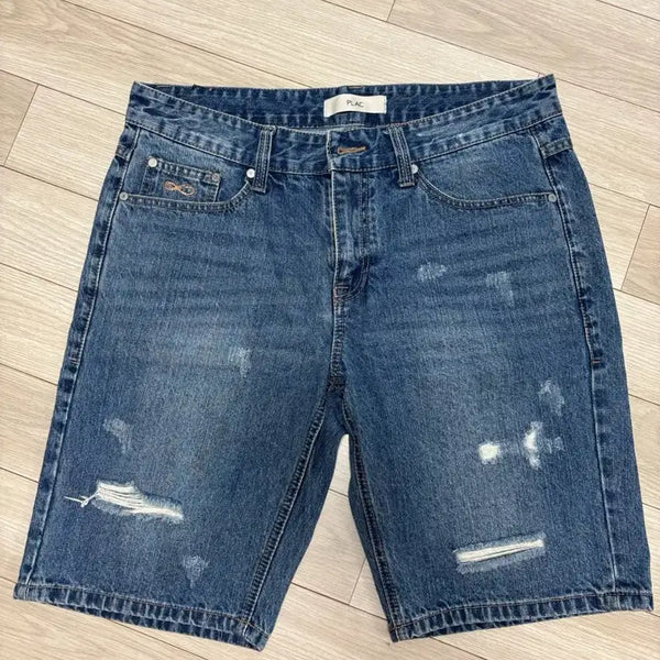 [BUNJANG] PLÁC JEANS Denim Shorts Size 33 / 플랙진 청반바지[33]