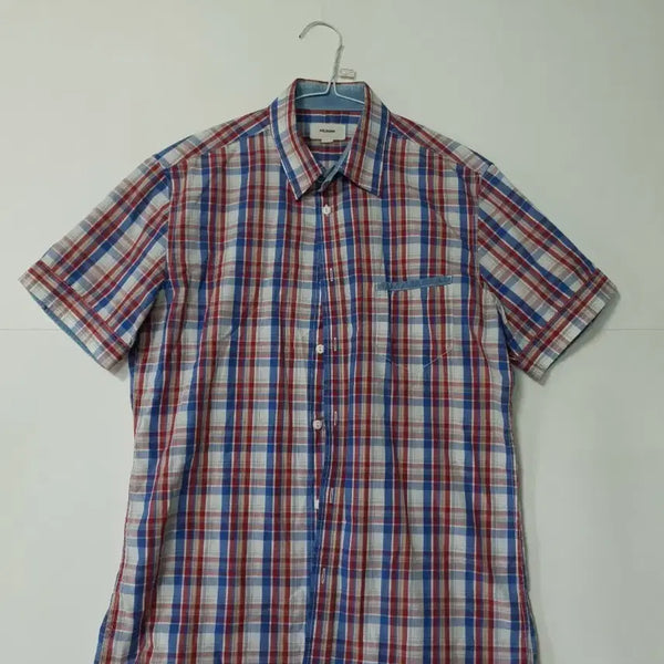 [BUNJANG] Kelburn Check Short-Sleeve Shirt / KELBURN 체크 반팔 셔츠 0349