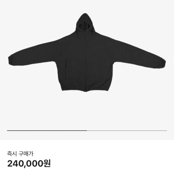 [BUNJANG] Greyles Geometry Split Hoodie Zip-up Black / 그레일즈 지오메트리 스플릿 후드집업 블랙