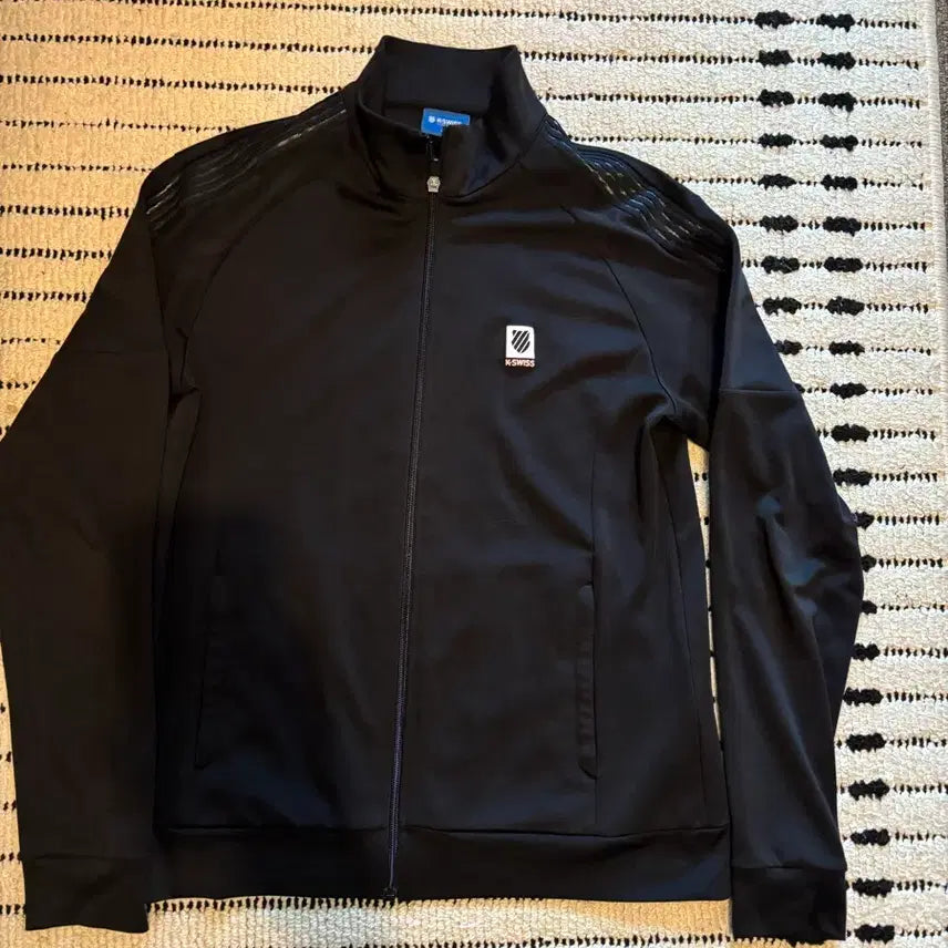 [BUNJANG] K-SWISS Black Track Jacket L / [!옷정리특가!]K-SWISS 케이스위스 블랙 트랙 자켓 L