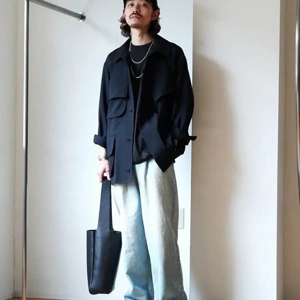 [BUNJANG] Blurhms Wool Voile Beacon Jacket Navy Size 4 / blurhms wool voile beacon jacket 네이비 4