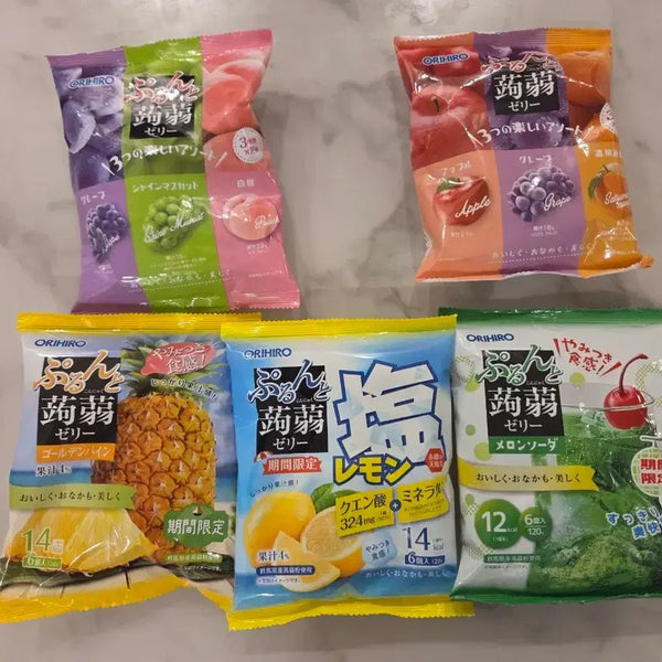 [BUNJANG] Assorted Konjac Jelly Pouches (Variety Packs) / 일본 파우치 6개입 곤약젤리(종류다양)
