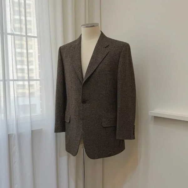 [BUNJANG] Aquascutum Donegal Tweed Jacket Wool Blend / 아쿠아스큐텀 도네갈 트위드 자켓