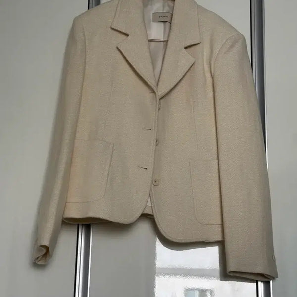 [BUNJANG] D'AMBER Ivory Women's Jacket / D'AMBER 아이보리색 여성 자켓